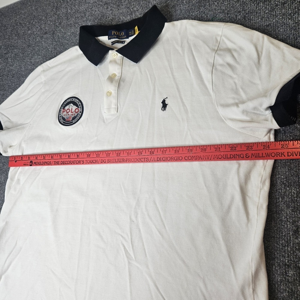 Polo Ralph Lauren Men's Alpine Racing Polo Shirt  Custom Slim Fit Size XXL - Picture 5 of 7